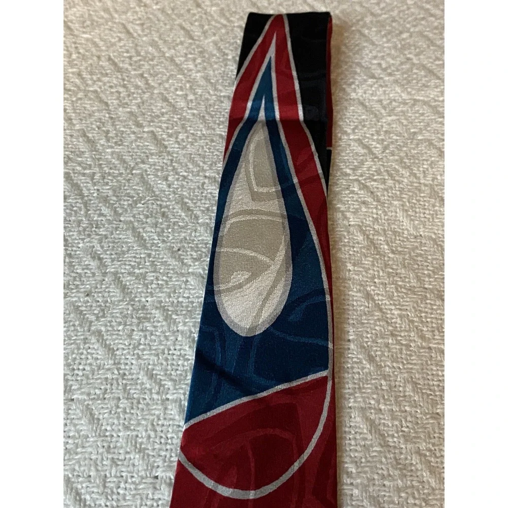 Luomo Silk 100% Necktie Made in Italy Retro Style Multi-Color Perfect Holidays